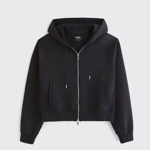 Abercrombie YPB neoKNIT MAX Full Zip Hoodie XS Black